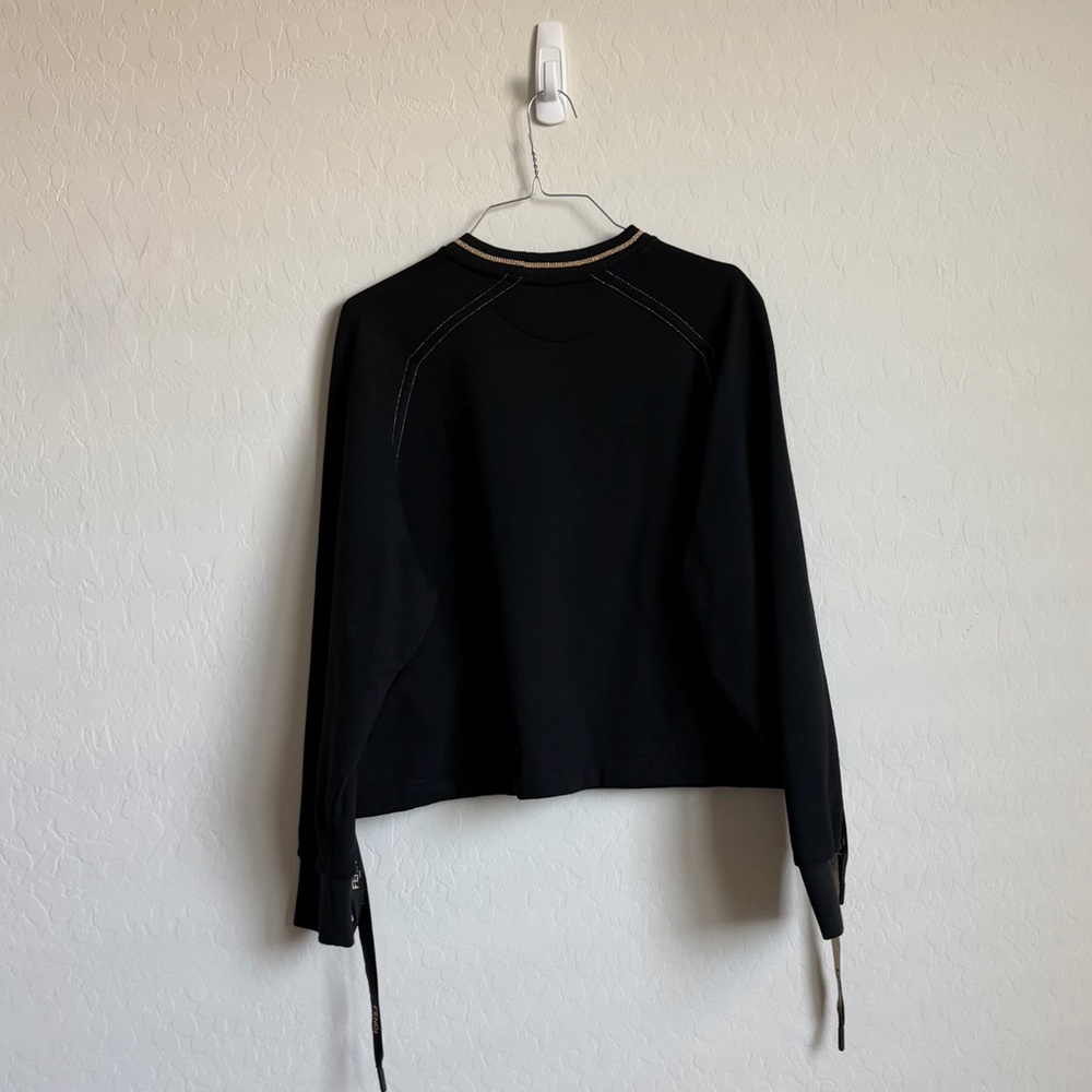 Fendi Black Embroidered Sweatshirt Sz. S - Picture 2 of 5